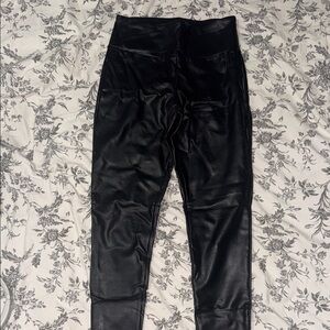 Black Faux Leather Leggings